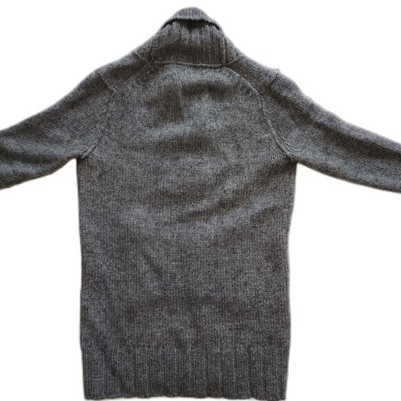 J. Crew Grey Shawl Neck Wool Mohair Blend Sweater Size S - Picture 2 of 6
